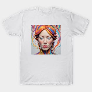 colorful picture with Suzanne Vega T-Shirt